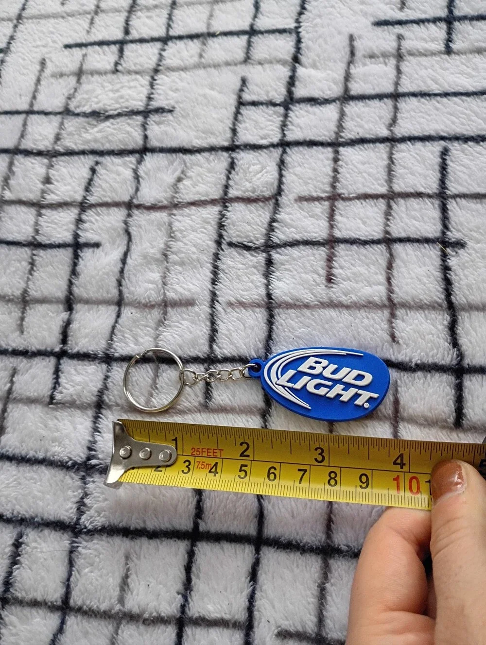 Bud Light Beer Blue Keychain Keyring - Branded Accessory